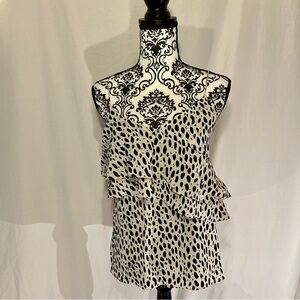 NWOT J.Crew Silk Ruffle Cami Leopard Print Size 4T